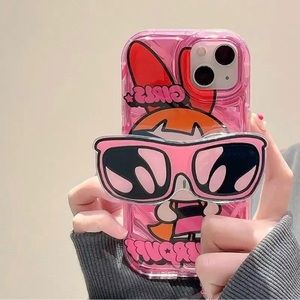 Powerpuff girl Blossom Holder case for iPhone 14 Pro Max and 13 Pro Max